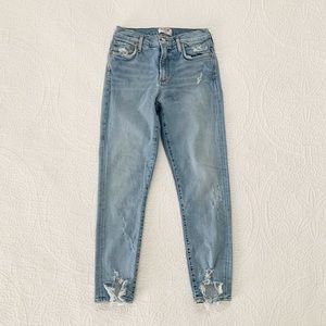 Agolde Sophie Mid-Rise Skinny Crop Jeans, Outsider Wash